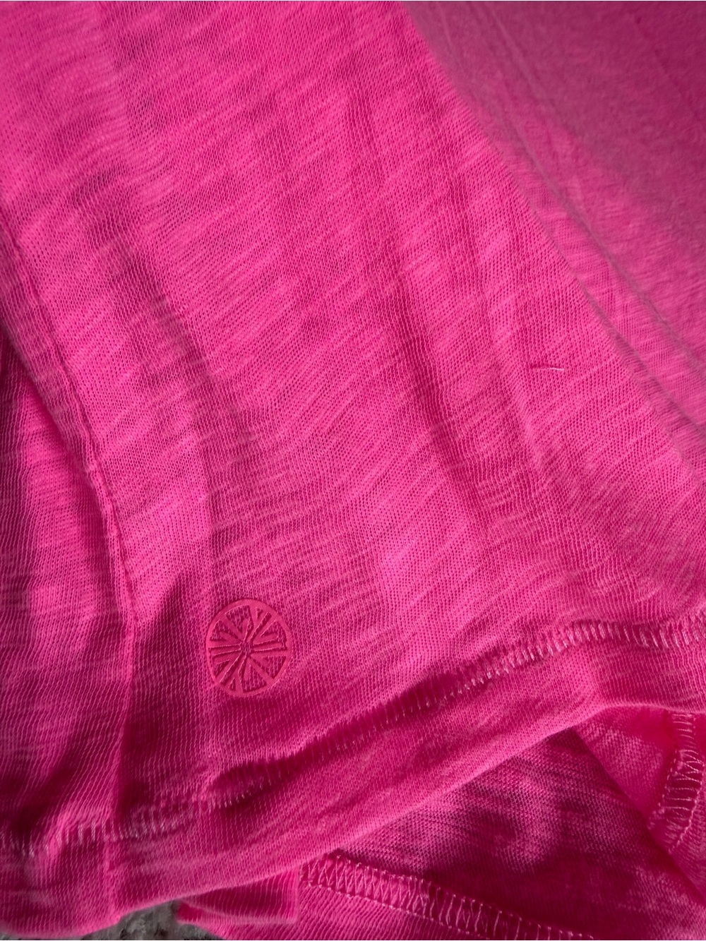 NWT Lilly Pulitzer Etta Long Sleeve Top XL Pink Prosecco Slub V-Neck Neon Tee - Picture 7 of 9